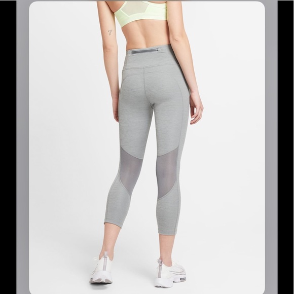 NWT!Nike Epic fast Mid-Rise Running Leggings grey XS - Picture 13 of 14